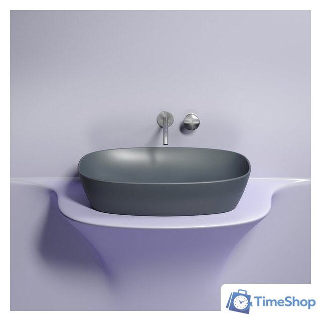 Умывальник Ceramica Nova Element CN6049MDH (темный антрацит матовый) - Изображение №5 — Интернет-магазин Time-Shop