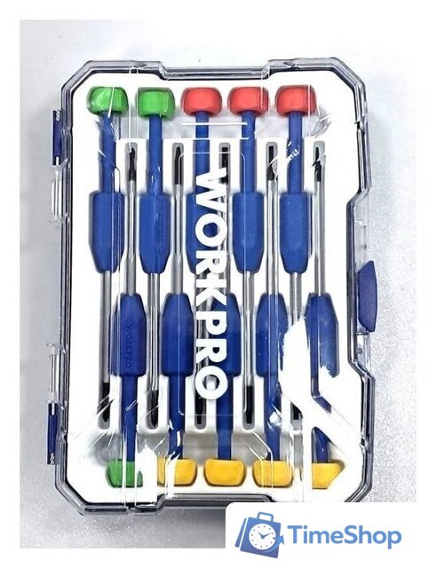 Набор отверток прецизионных Workpro WP200530 (10 предметов) - Изображение №1 — Интернет-магазин Time-Shop