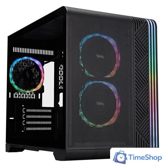Корпус 1stPlayer VT6 (с тремя вентиляторами FS7, черный) - Изображение №1 — Интернет-магазин Time-Shop