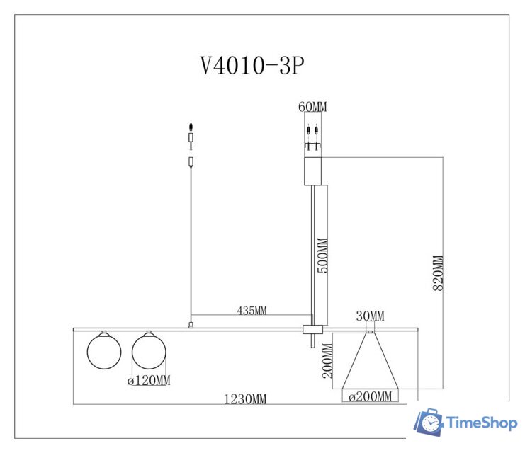 Подвесная люстра Moderli Dellay V4010-3P - Изображение №3 — Интернет-магазин Time-Shop