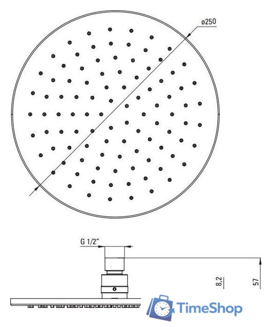 Душевая система  Deante Box Gold BXYZGEBT - Изображение №3 — Интернет-магазин Time-Shop