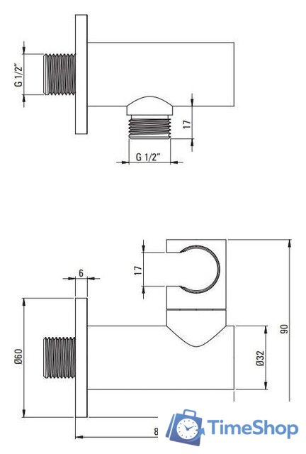 Душевая система  Deante Box Gold BXYZGEBT - Изображение №5 — Интернет-магазин Time-Shop