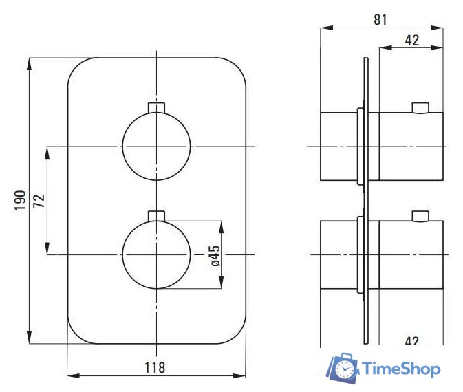 Душевая система  Deante Box Gold BXYZGEBT - Изображение №7 — Интернет-магазин Time-Shop