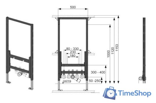 Инсталляция для биде Tece 9.330.000 - Изображение №2 — Интернет-магазин Time-Shop