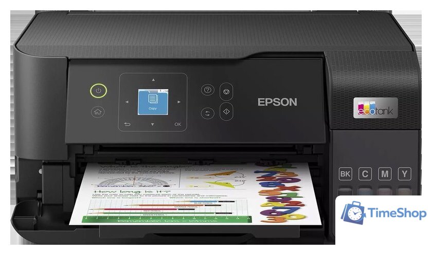 МФУ Epson EcoTank L3560 (ресурс стартовых контейнеров 6600/5900, контейнер 103) - Изображение №1 — Интернет-магазин Time-Shop