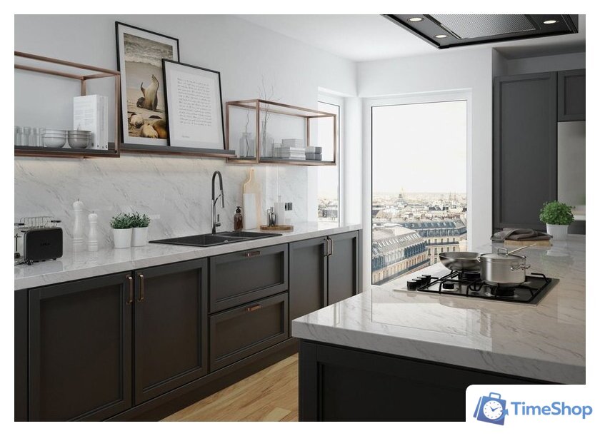 Кухонная мойка Deante Eridan ZQE G20B (графитовый металлик) - Изображение №3 — Интернет-магазин Time-Shop