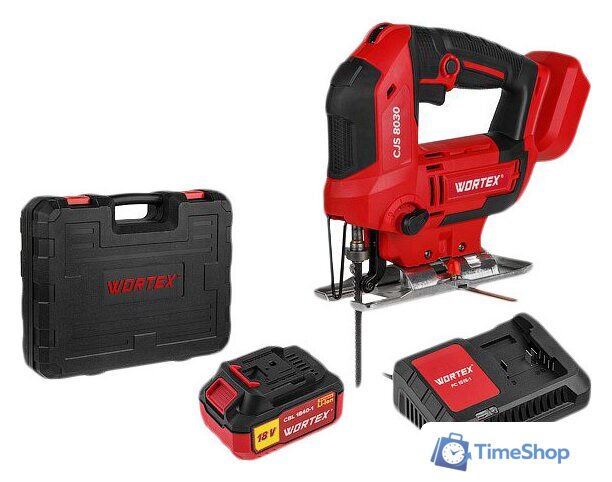 Электролобзик Wortex CJS 8030 1333371 (с 1-им АКБ, кейс) - Изображение №1 — Интернет-магазин Time-Shop
