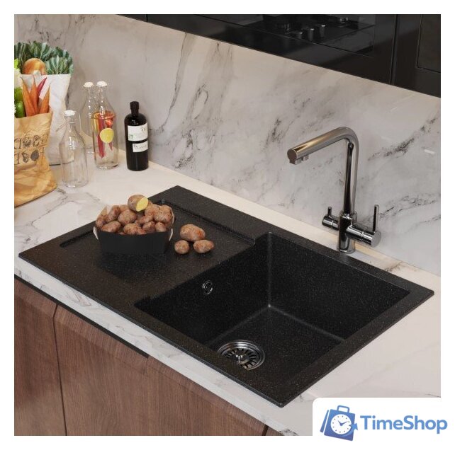 Кухонная мойка Mixline ML-GM31 552189 (черный) - Изображение №4 — Интернет-магазин Time-Shop