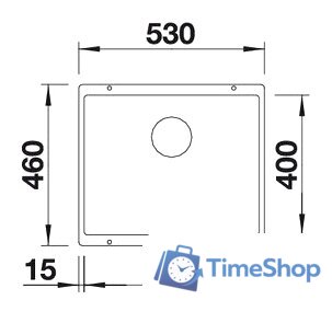 Кухонная мойка Blanco Subline 500-U (темная скала) [518965] - Изображение №3 — Интернет-магазин Time-Shop