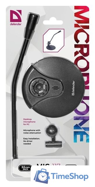 Проводной микрофон Defender MIC-117 - Изображение №4 — Интернет-магазин Time-Shop