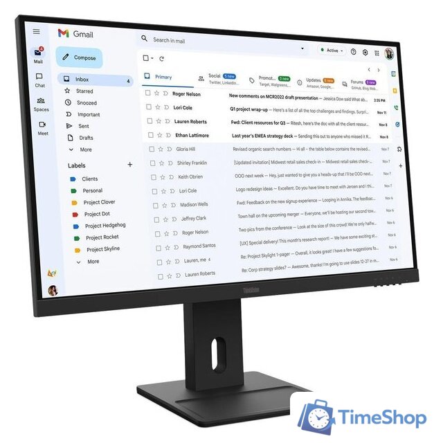 Монитор Lenovo ThinkVision E27-40 64BCMAT4EU - Изображение №3 — Интернет-магазин Time-Shop