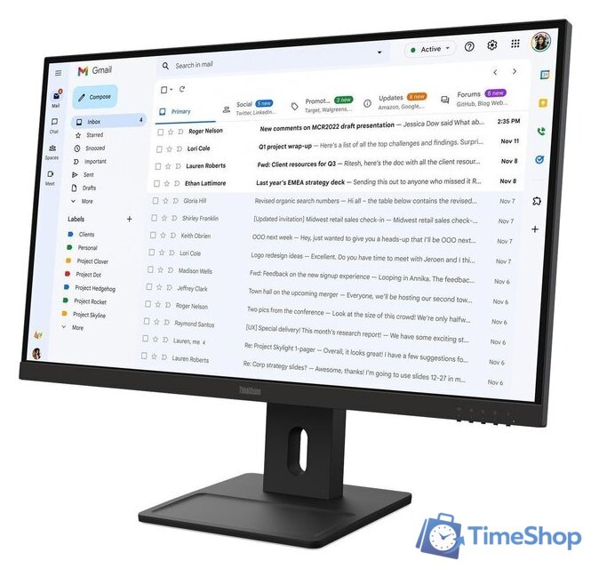 Монитор Lenovo ThinkVision E27-40 64BCMAT4EU - Изображение №2 — Интернет-магазин Time-Shop