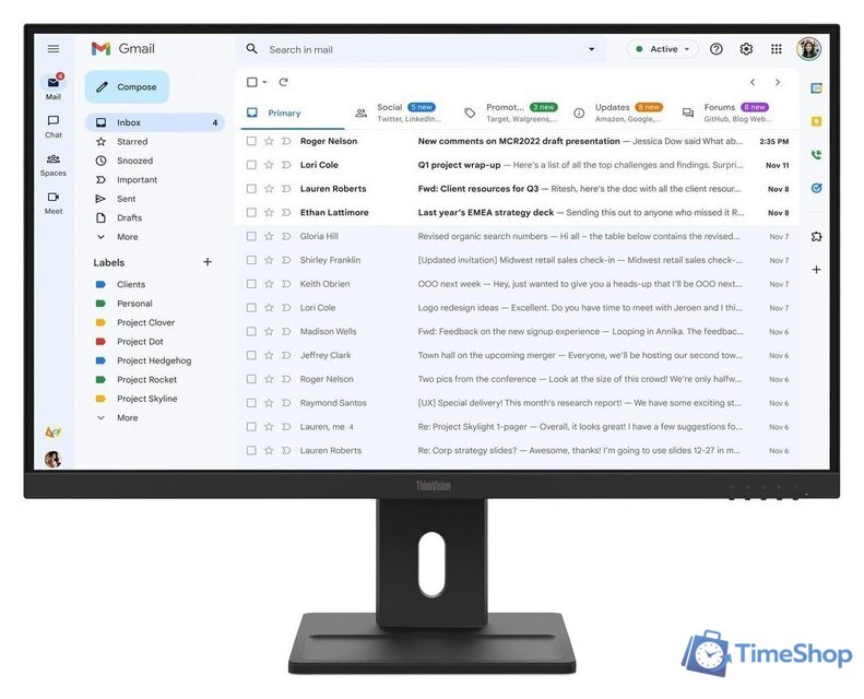 Монитор Lenovo ThinkVision E27-40 64BCMAT4EU - Изображение №1 — Интернет-магазин Time-Shop