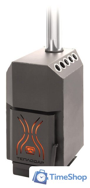 Печь-камин Теплодар ТОП модель 140 со стальной дверцей - Изображение №1 — Интернет-магазин Time-Shop