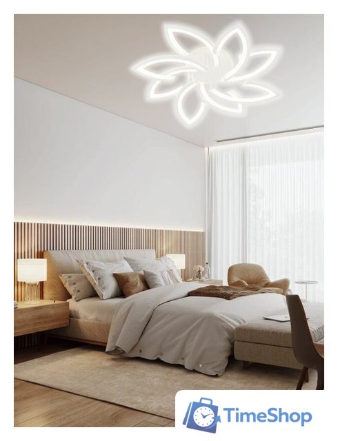 Припотолочная люстра Aitin Pro C9045/4+4 (белый) - Изображение №6 — Интернет-магазин Time-Shop