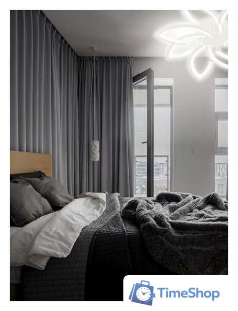 Припотолочная люстра Aitin Pro C9045/4+4 (белый) - Изображение №4 — Интернет-магазин Time-Shop