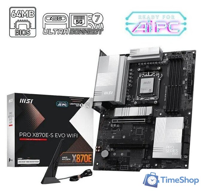 Материнская плата MSI Pro X870E-S Evo WiFi - Изображение №5 — Интернет-магазин Time-Shop