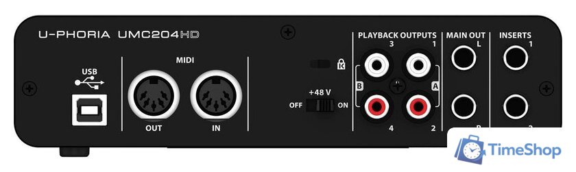  Behringer U-Phoria UMC204HD - Изображение №4 — Интернет-магазин Time-Shop