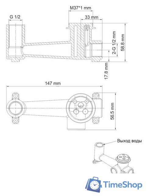 Смеситель Wasserkraft Sauer 7130 - Изображение №4 — Интернет-магазин Time-Shop