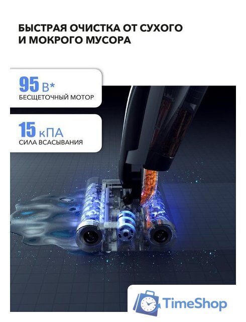 Вертикальный моющий пылесос Deerma DEM-VX96W - Изображение №9 — Интернет-магазин Time-Shop