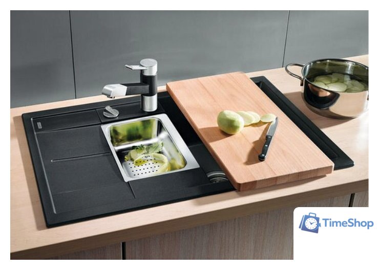 Кухонная мойка Blanco Metra 6 S Compact 513473 (антрацит) - Изображение №3 — Интернет-магазин Time-Shop