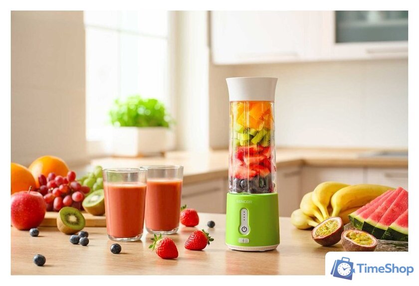 Портативный блендер Sencor SBL 131GR - Изображение №10 — Интернет-магазин Time-Shop