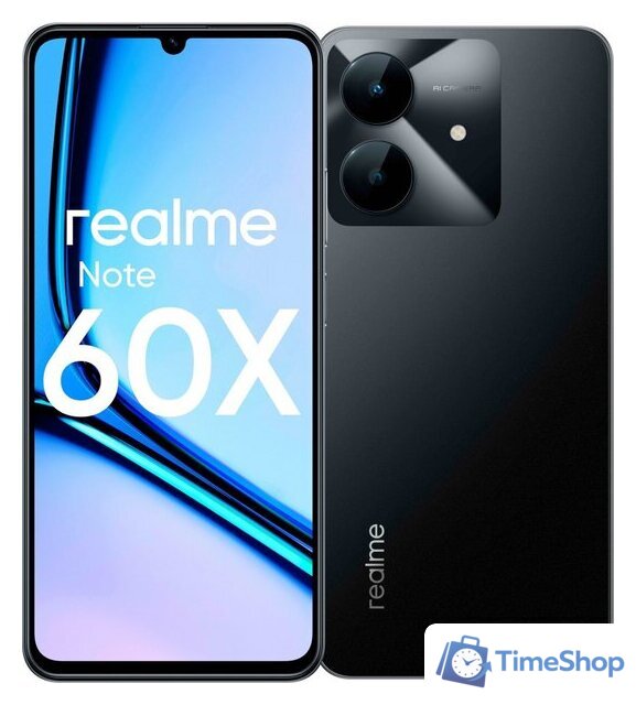 Телефон Realme Note 60x RMX3938 4GB/128GB (черный) - Изображение №1 — Интернет-магазин Time-Shop