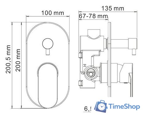 Смеситель Wasserkraft Elbe 7441 - Изображение №2 — Интернет-магазин Time-Shop