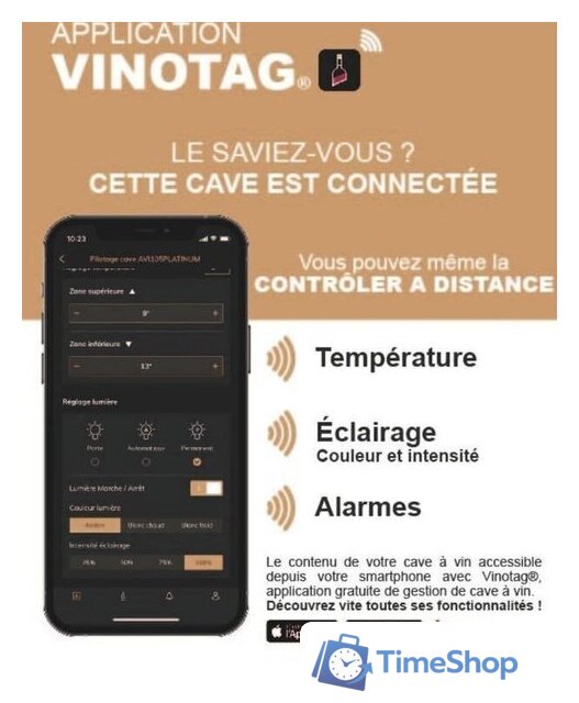 Винный шкаф Avintage AVU50PANEL - Изображение №6 — Интернет-магазин Time-Shop