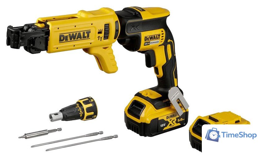 Шуруповерт для гипсокартона DeWalt DCF620P2K (с 2-мя АКБ, кейс) - Изображение №1 — Интернет-магазин Time-Shop