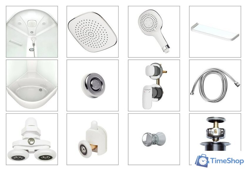 Душевая кабина Domani-Spa Delight Slim 88 High DS01DS88HWM00 - Изображение №5 — Интернет-магазин Time-Shop