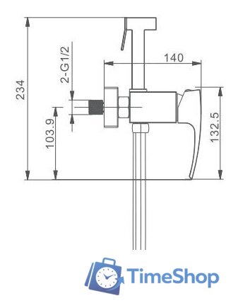 Гигиенический душ Gappo G2007 - Изображение №2 — Интернет-магазин Time-Shop