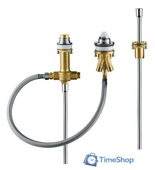 Скрытый механизм Hansgrohe для смесителя на 3 отверстия на край ванны - Изображение №1 — Интернет-магазин Time-Shop