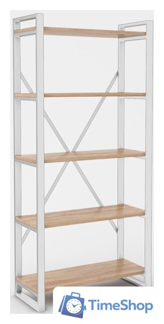 Стеллаж Hype Mebel Стандарт-2 50x170 (белый/дуб галифакс натуральный) - Изображение №1 — Интернет-магазин Time-Shop