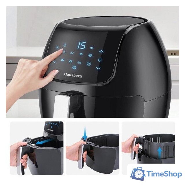 Аэрогриль (аэрофритюрница) Klausberg KB-7495 - Изображение №3 — Интернет-магазин Time-Shop