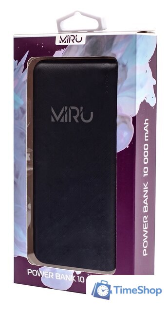 Внешний аккумулятор Miru 3000 (черный) - Изображение №2 — Интернет-магазин Time-Shop