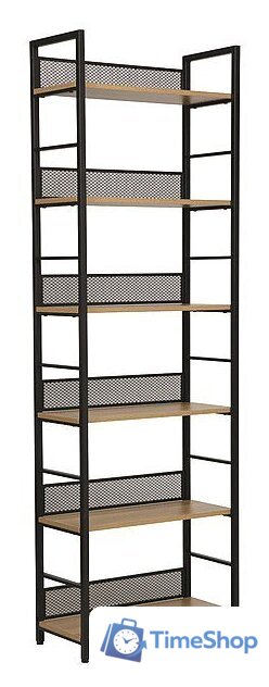 Стеллаж Signal Raw R6 (дуб/черный) - Изображение №1 — Интернет-магазин Time-Shop