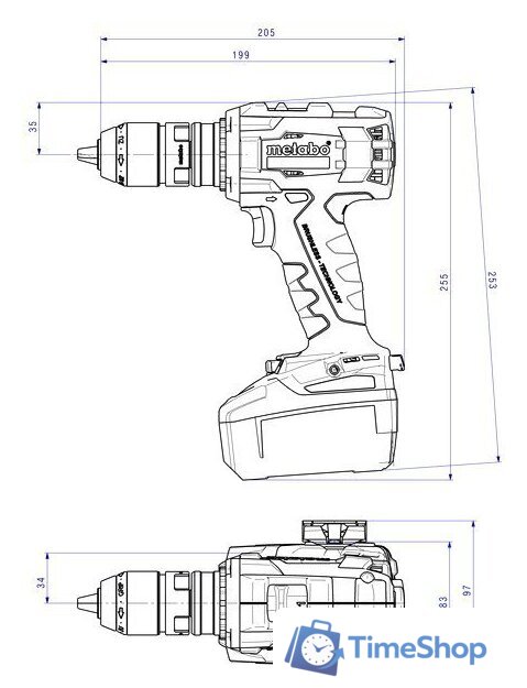 Дрель-шуруповерт Metabo BS 18 LTX BL Q I (5.5 А*ч) - Изображение №7 — Интернет-магазин Time-Shop