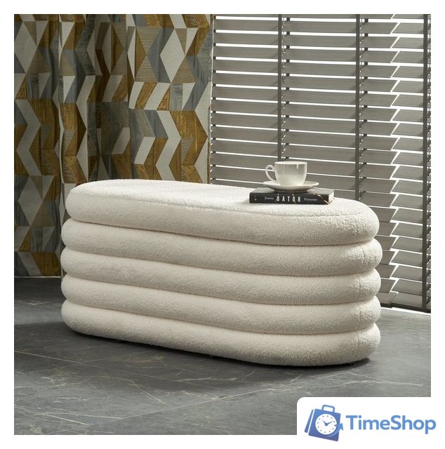 Пуфик Halmar Bliss (кремовый) - Изображение №1 — Интернет-магазин Time-Shop