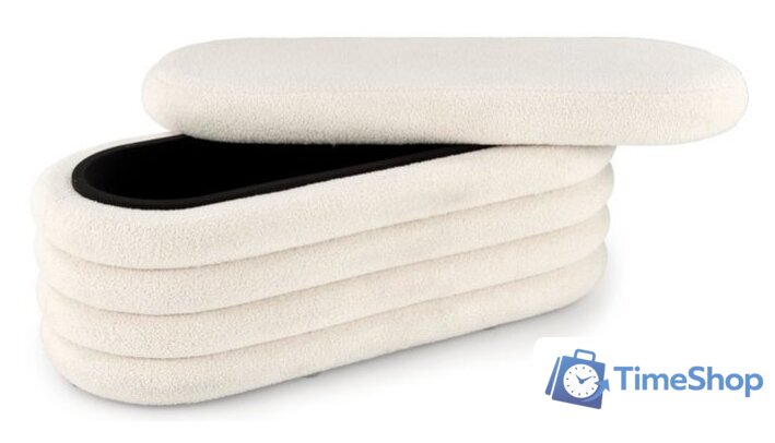 Пуфик Halmar Bliss (кремовый) - Изображение №2 — Интернет-магазин Time-Shop