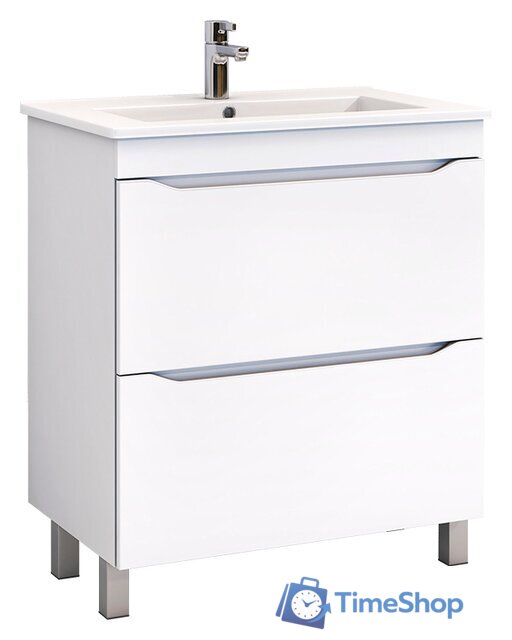  Vigo Тумба Grani 750-0-2 под умывальник Оскар 75 напольная (белый) - Изображение №1 — Интернет-магазин Time-Shop