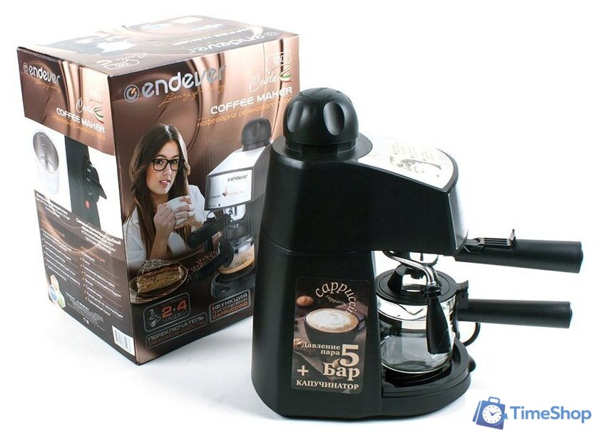 Рожковая кофеварка Endever Costa-1050 - Изображение №11 — Интернет-магазин Time-Shop