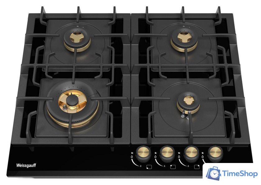 Варочная панель Weissgauff HGG 641 BV Volcano Burner Nano Glass - Изображение №1 — Интернет-магазин Time-Shop