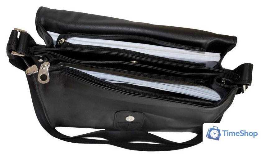 Сумка через плечо Carlo Gattini Classico Albano 5006-01 (черный) - Изображение №5 — Интернет-магазин Time-Shop