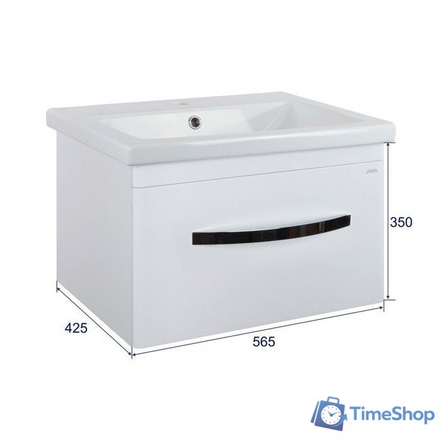  Doratiz Тумба под умывальник Doratiz Экватор 60 9912.807 (белый) - Изображение №10 — Интернет-магазин Time-Shop