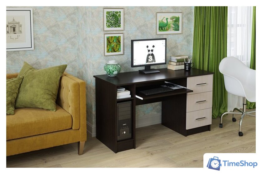 Стол Памир ПКС-4 (венге/дуб белфорт) - Изображение №2 — Интернет-магазин Time-Shop