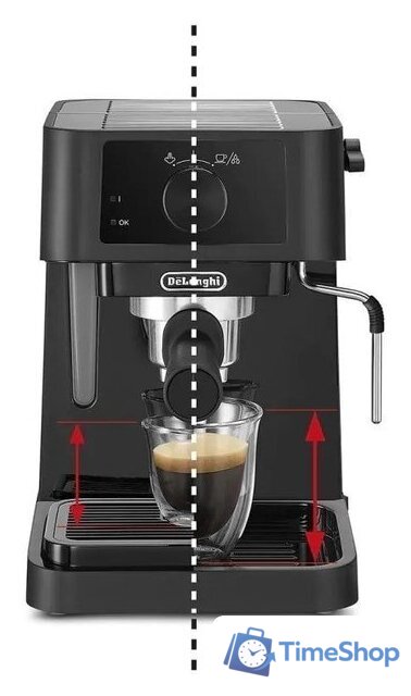 Рожковая кофеварка DeLonghi Stilosa EC235.BK - Изображение №3 — Интернет-магазин Time-Shop