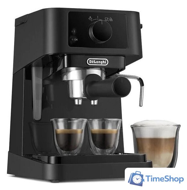 Рожковая кофеварка DeLonghi Stilosa EC235.BK - Изображение №2 — Интернет-магазин Time-Shop