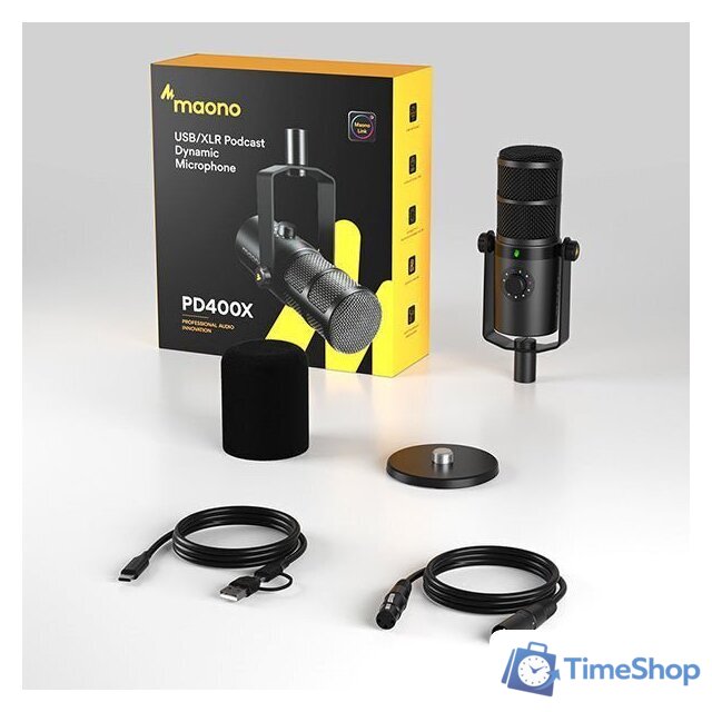 Проводной микрофон Maono PD400X - Изображение №5 — Интернет-магазин Time-Shop