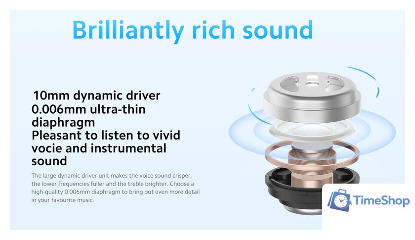 Наушники Xiaomi Redmi Buds 4 M2137E1 (белый, международная версия) - Изображение №10 — Интернет-магазин Time-Shop